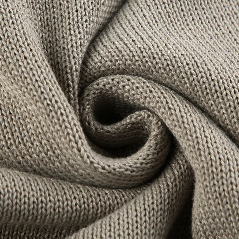 Casual loose S relief knitted hoodie ladies word knitted autumn winter hooded high street suit hooded hoodie sweatshirt - Image 6